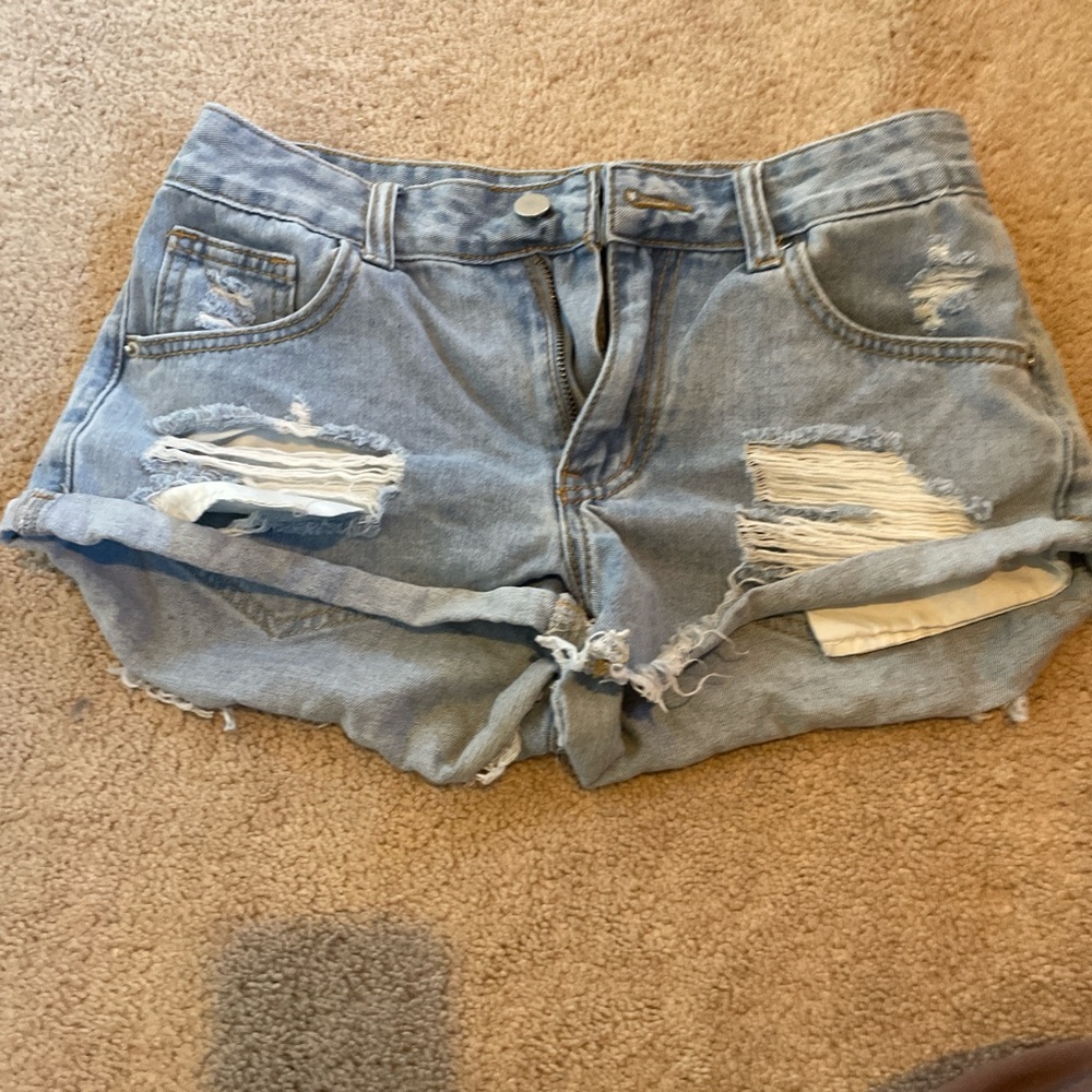 Distressed Denim Women's Shorts